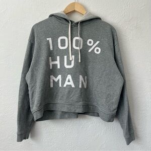 Everlane 100% Human Typography Hoodie French Terry Women’s MD Boxy